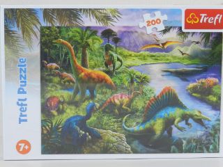 Obrázek z Puzzle Dinosauři 200 dílků 48x34cm v krabici  